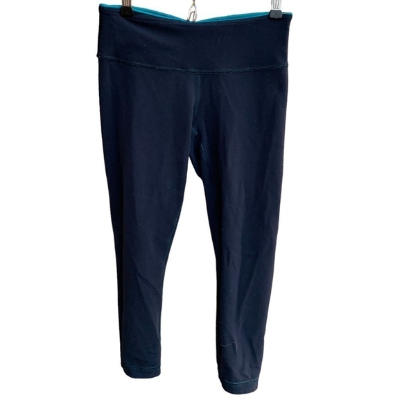 Lululemon Wunder Under Crop Reversible Leggings Women’s Size 4 - Picture 7 of 7